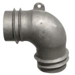 Image of AEL40 garage exhaust hose elbow fitting.