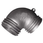 Image of AEL60 exhaust hose elbow fitting.